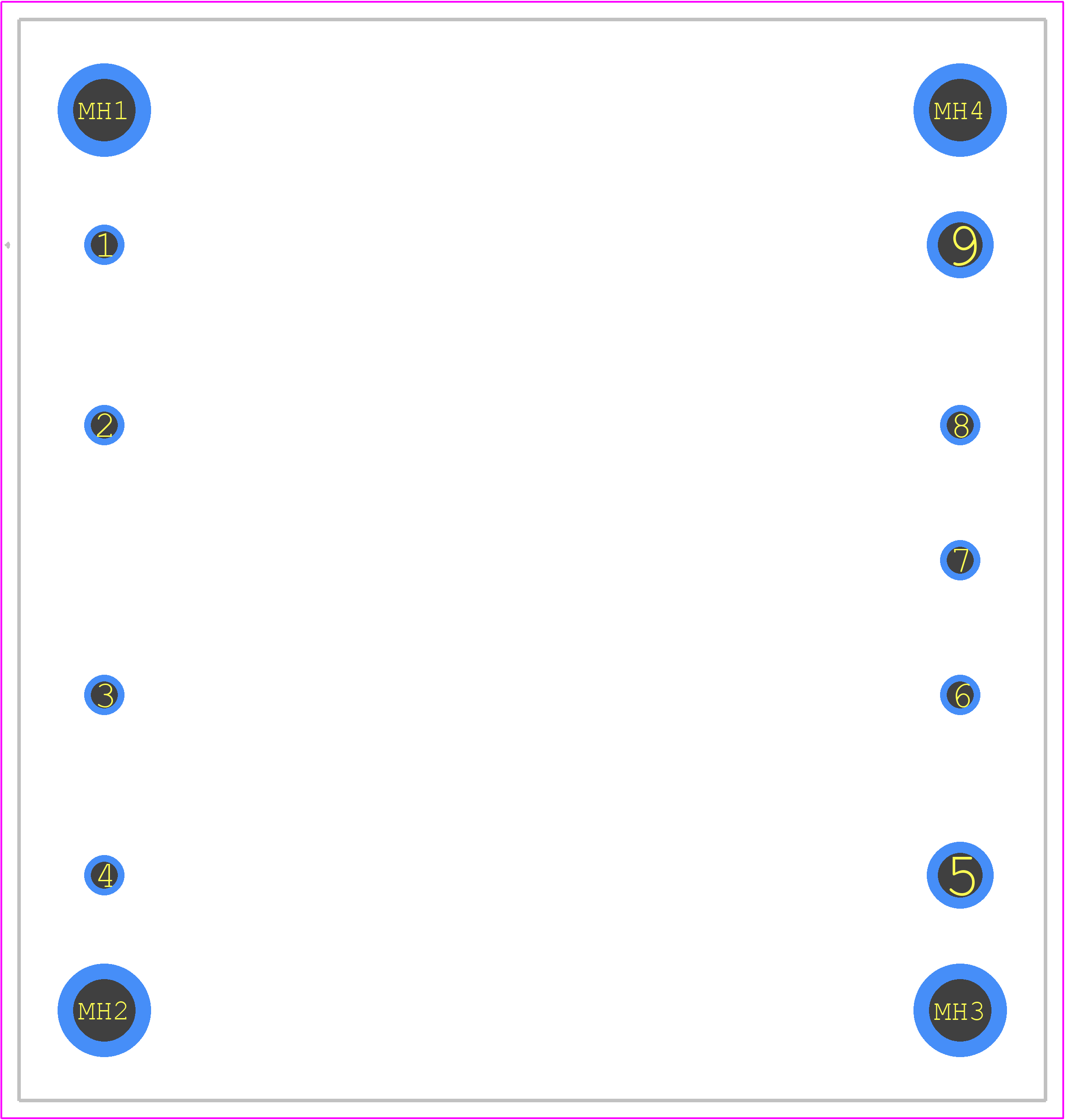 CBS3504824 - Cosel PCB footprint - Other - Other - CBS3504824-3