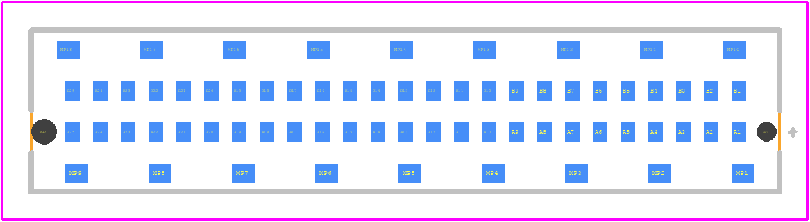 144680 - TE Connectivity PCB footprint - Other - Other - 144680-3