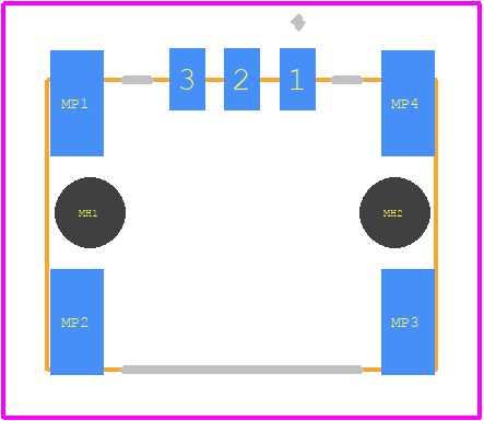 234450 - TE Connectivity PCB footprint - Other - Other - 234450