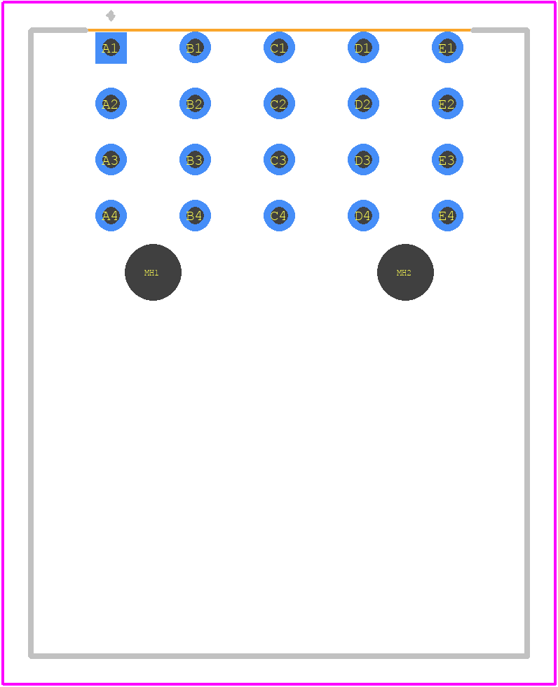 244997 - TE Connectivity PCB footprint - Other - Other - 244997-4