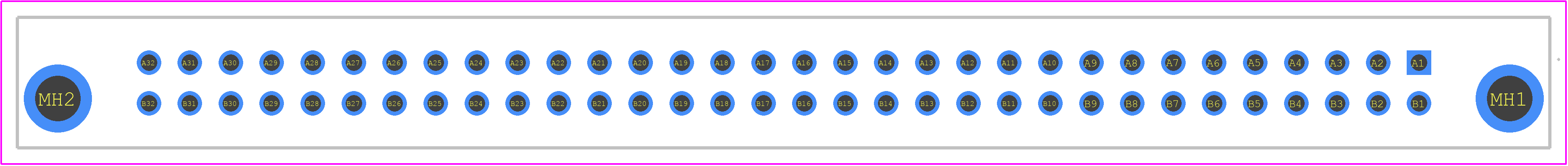 284166 - ERNI PCB footprint - Other - Other - 284166-2