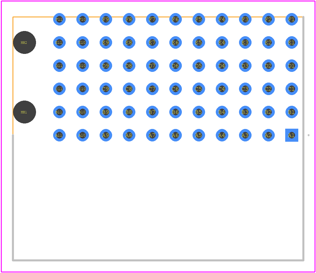 354150 - TE Connectivity PCB footprint - Other - Other - 354150-1