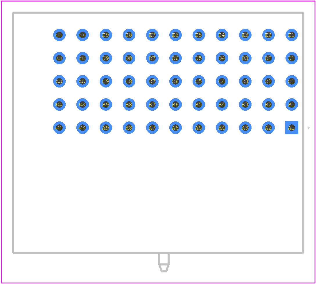 354865 - ERNI PCB footprint - Other - Other - 354865-1