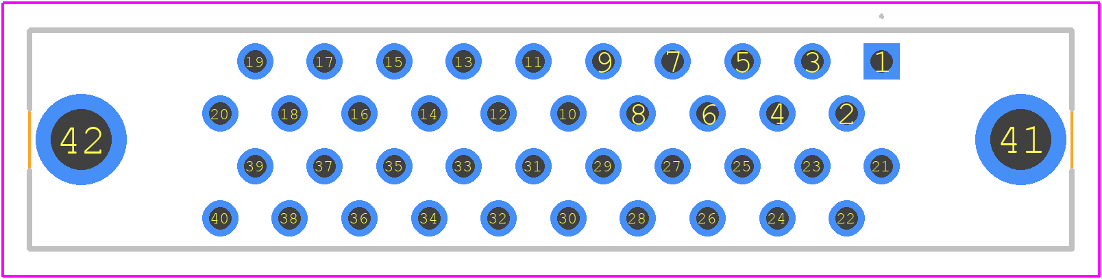 TX24-40R-6ST-H1E - JAE PCB footprint - Other - Other - TX24-40R-6ST-H1E-5