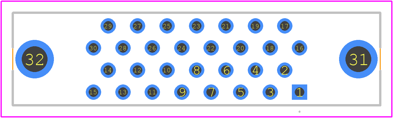 TX25-30P-6ST-H1E - JAE PCB footprint - Other - Other - TX25-30P-6ST-H1E-4