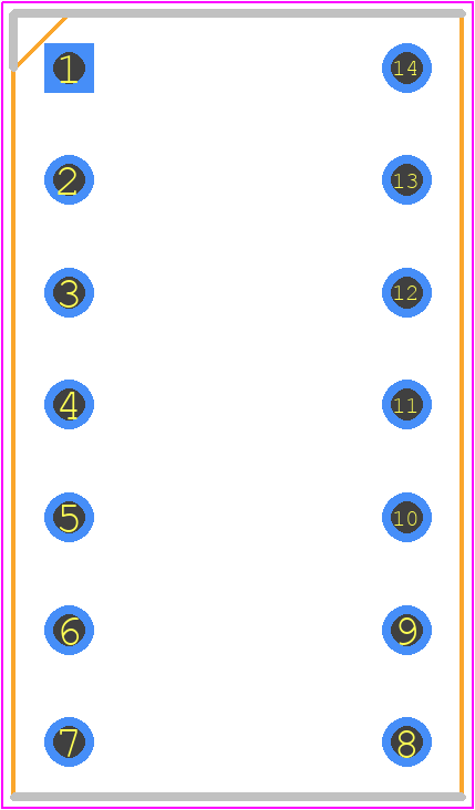 W30514TRC - Winslow PCB footprint - Dual-In-Line Sockets - Dual-In-Line Sockets - W30514TRC