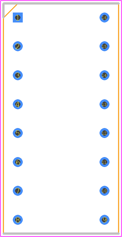 W30516TRC - Winslow PCB footprint - Dual-In-Line Sockets - Dual-In-Line Sockets - W30516