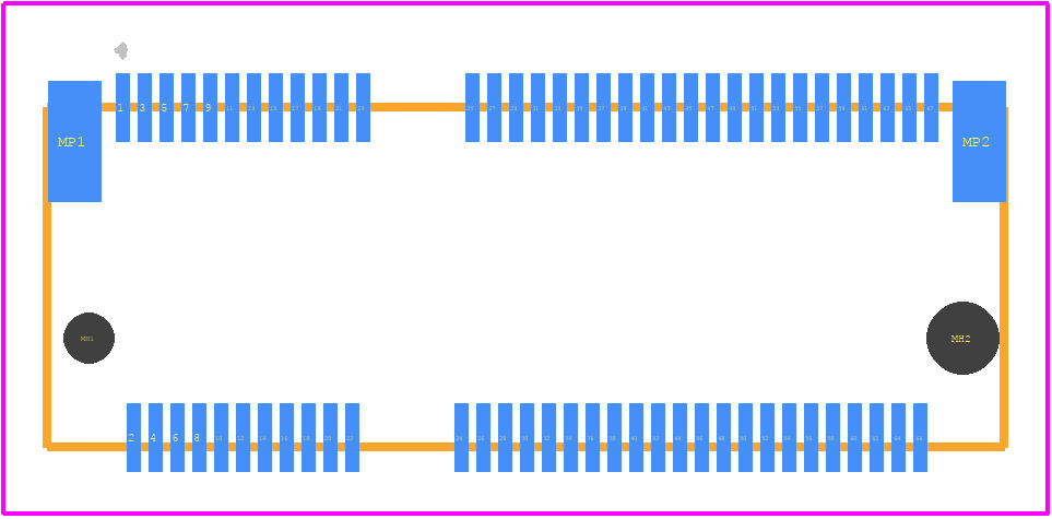 2199119-2 - TE Connectivity PCB footprint - Other - Other - 2199119-2-1