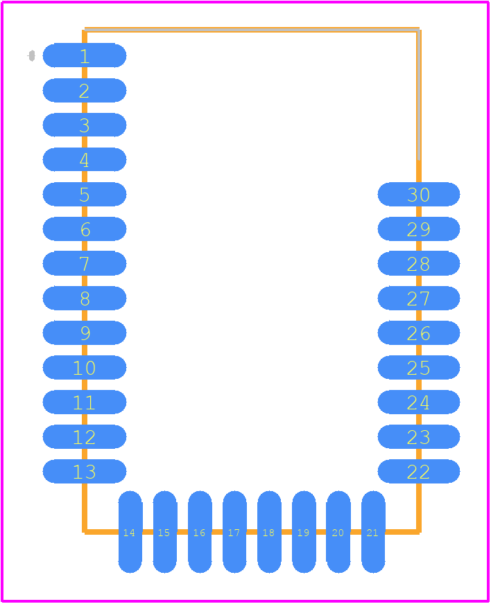 BLE112-E-v1 - Silicon Labs PCB footprint - Other - Other - BLE112-E-v1-2
