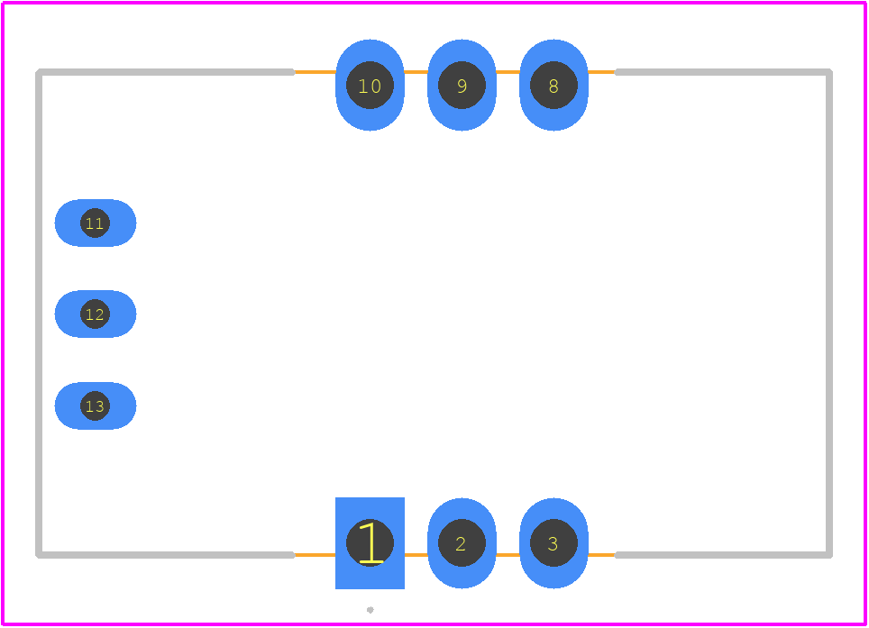 CAS 25-NP - LEM PCB footprint - Other - Other - CAS 25-NP-2