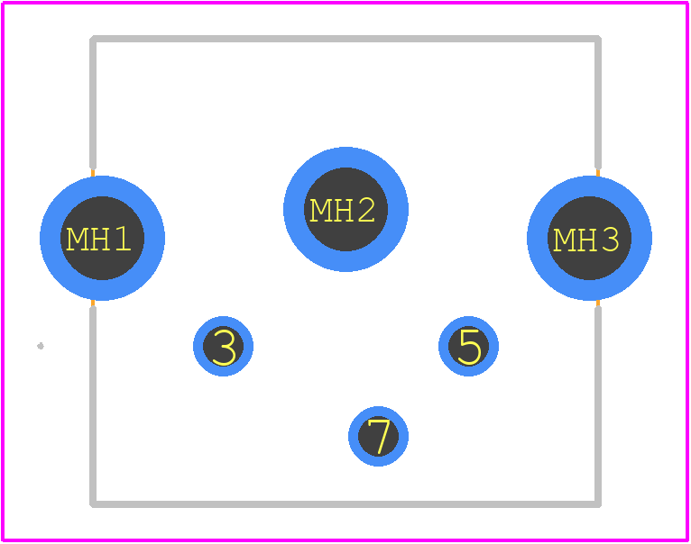 KMDGX-3S-BS - Kycon PCB footprint - Other - Other - KMDGX-3S-BS-3