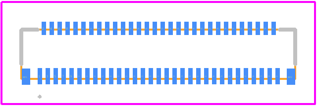 FH43B-61S-0.2SHW(10) - Hirose PCB footprint - Other - Other - FH43B-61S-0.2SHW(10)-2
