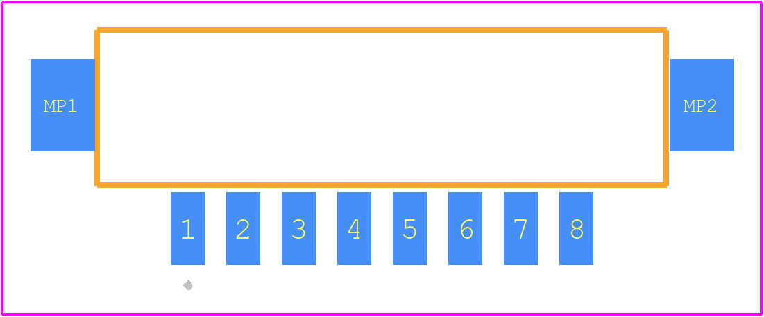 DF3EA-8P-2V(21) - Hirose PCB footprint - Other - Other - DF3EA-8P-2V(21)-2