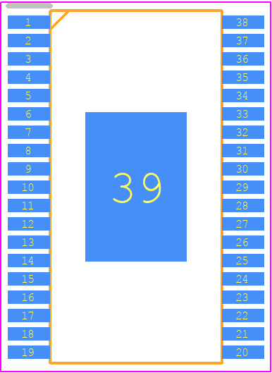 TPS43351QDAPRQ1 - Texas Instruments PCB footprint - Small Outline Packages - Small Outline Packages - DAP (R-PDSO-G38)