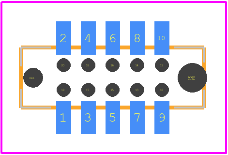 M50-3110542 - Harwin PCB footprint - Other - Other - M50-3110542-2