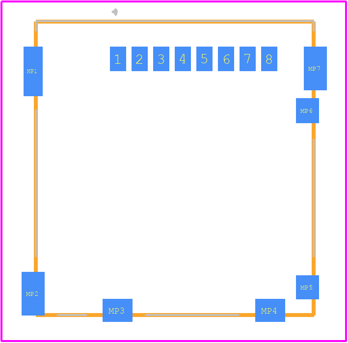 503182-1832 - Molex PCB footprint - Other - Other - 503182-1832-4