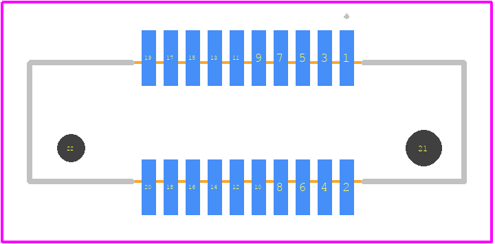 FX6-20P-0.8SV(93) - Hirose PCB footprint - Other - Other - FX6-20P-0.8SV(93)-1