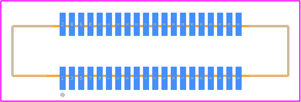 FX6A-40P-0.8SV(71) - Hirose PCB footprint - Other - Other - FX6A-40P-0.8SV(71)-1