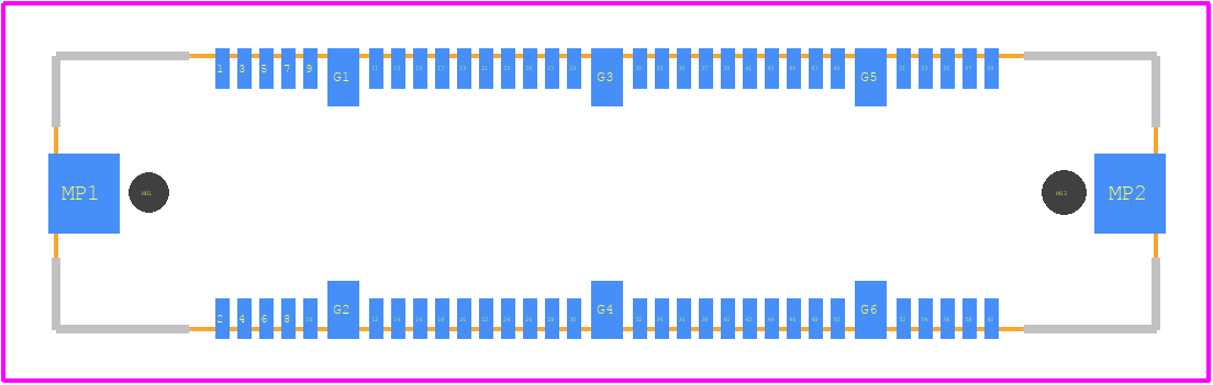 FX11LA-60S/6-SV(91) - Hirose PCB footprint - Other - Other - FX11LA-60S/6-SV(91)-3