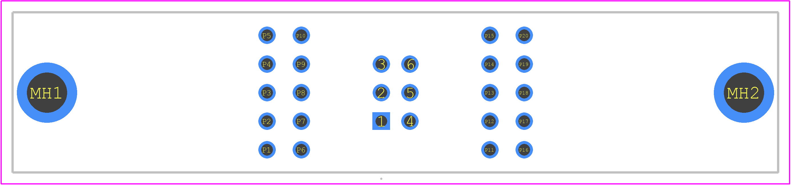 6766301-1 - TE Connectivity PCB footprint - Other - Other - 6766301-1-2