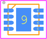 SHT35-DIS-B - Sensirion PCB footprint - Small Outline No-lead - Small Outline No-lead - DFN-8_1