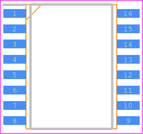 FAN7392MX - onsemi PCB footprint - Small Outline Packages - Small Outline Packages - FAN7392MX-1