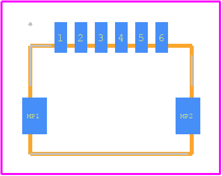 203559-0607 - Molex PCB footprint - Other - Other - 203559-0607-2