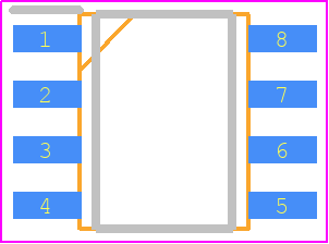 PCA82C250T/YM,112 - NXP PCB footprint - SOT23 (8-Pin) - SOT23 (8-Pin) - NXP
