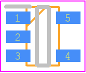 LDK715M33R - STMicroelectronics PCB footprint - SOT23 (5-Pin) - SOT23 (5-Pin) - SOT23-5L_A