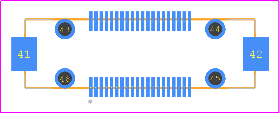 FX23L-40P-0.5SV10 - Hirose PCB footprint - Other - Other - FX23L-40P-0.5SV10
