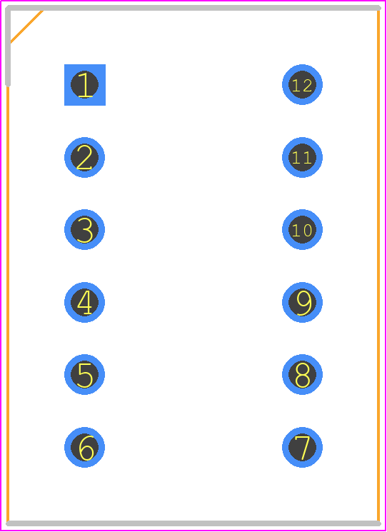 TA07-11CGKWA - Kingbright PCB footprint - Dual-In-Line Sockets - Dual-In-Line Sockets - TA07-11CGKWA