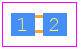 CH02016-50RGFT - Vishay PCB footprint - Resistor Chip - Resistor Chip - CH02016 F