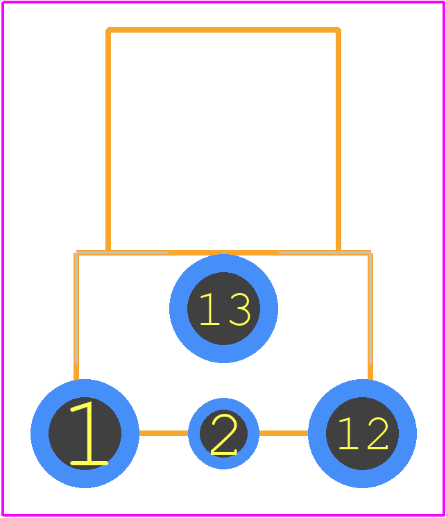RCJ-011 - Same Sky PCB footprint - Other - Other - RCJ-011-1