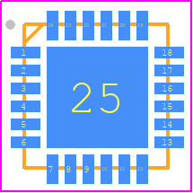 TLV320ADC6140IRTWR - Texas Instruments PCB footprint - Quad Flat No-Lead - Quad Flat No-Lead - S-PWQFN-N24