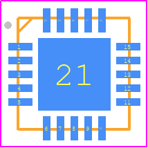 R2A20158NP#W5 - Renesas Electronics PCB footprint - Quad Flat No-Lead - Quad Flat No-Lead - QFN-20