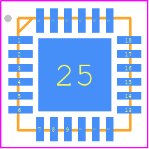 R2A20178NP#W0 - Renesas Electronics PCB footprint - Quad Flat No-Lead - Quad Flat No-Lead - wqfn24