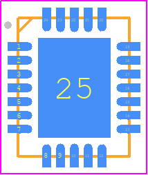 ISL15102IRZ - Renesas Electronics PCB footprint - Quad Flat No-Lead - Quad Flat No-Lead - QFN__24