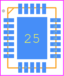 ISL1539AIRZ-T13 - Renesas Electronics PCB footprint - Quad Flat No-Lead - Quad Flat No-Lead - QFN_24--