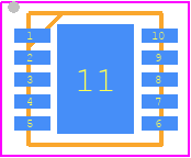 ISL22317WFRTZ-TK - Renesas Electronics PCB footprint - Small Outline No-lead - Small Outline No-lead - L10.3x3B