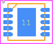 ISL24211IRTZ-T13 - Renesas Electronics PCB footprint - Small Outline No-lead - Small Outline No-lead - 10 Ld 3x3 TDFN-1