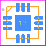 ISL55033IRTZ-T13 - Renesas Electronics PCB footprint - Quad Flat No-Lead - Quad Flat No-Lead - L12.3x3A-1