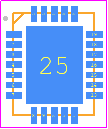 ISL58831CRZ - Renesas Electronics PCB footprint - Quad Flat No-Lead - Quad Flat No-Lead - MDP0046