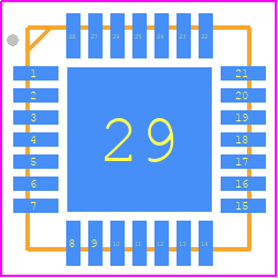 ISL6173DRZA - Renesas Electronics PCB footprint - Quad Flat No-Lead - Quad Flat No-Lead - L28.5x5