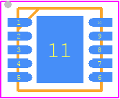 ISL8011IRZ-T - Renesas Electronics PCB footprint - Small Outline No-lead - Small Outline No-lead - DFN-10-