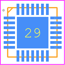 ISL9492ERZ-T - Renesas Electronics PCB footprint - Quad Flat No-Lead - Quad Flat No-Lead - ISL6228 (28 LD 4x4 TQFN)-