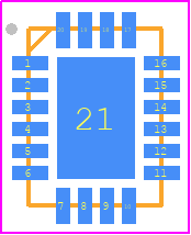 ISL98607IRTZ-T - Renesas Electronics PCB footprint - Quad Flat No-Lead - Quad Flat No-Lead - L20.3x4A-