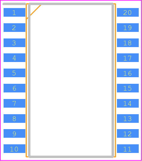 X9221AWSIZ - Renesas Electronics PCB footprint - Small Outline Packages - Small Outline Packages - so8 pin