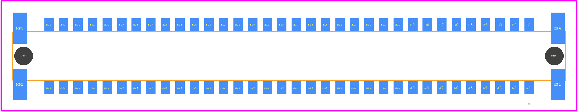234209 - TE Connectivity PCB footprint - Other - Other - 234209-2