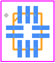 ISL54225IRUZ-T - Renesas Electronics PCB footprint - Quad Flat No-Lead - Quad Flat No-Lead - 10 Ld 1.8x1.4mm µTQFN (Tape and Reel)