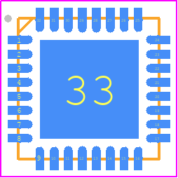 ISL62881BHRTZ - Renesas Electronics PCB footprint - Quad Flat No-Lead - Quad Flat No-Lead - L32.5x5E-1